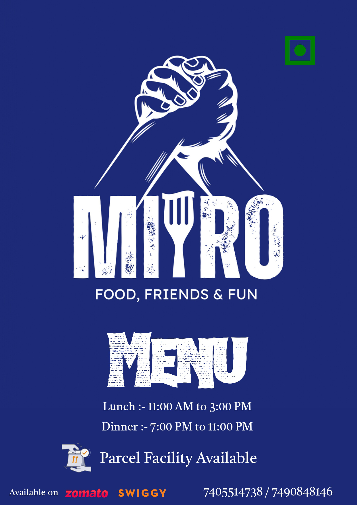 Menu Page 1